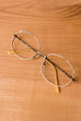 Vintage Brillengestell gold türkis 80er Accessoires Brille gold Sekretärin Special türkis Unisize vintageberlin.de