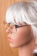 Vintage Brillengestell gold türkis 80er Accessoires Brille gold Sekretärin Special türkis Unisize vintageberlin.de