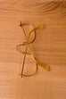 Vintage Granny Brillengestell gold 80er Accessoires Brille gold Special Unisize vintageberlin.de
