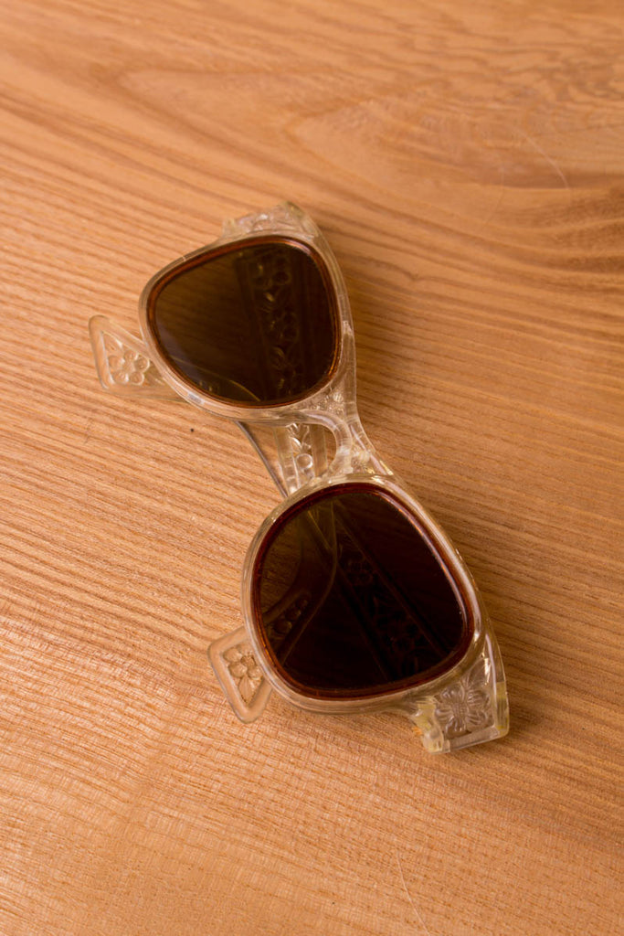 Vintage Sonnenbrille transparent 20er 30er 40er 50er 60er Accessoires Brille Charleston Flapper&Charleston Rockabilly Special Unisize vintageberlin.de