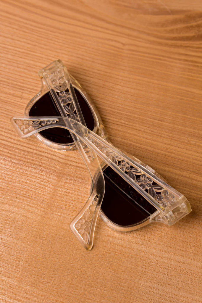 Vintage Sonnenbrille transparent 20er 30er 40er 50er 60er Accessoires Brille Charleston Flapper&Charleston Rockabilly Special Unisize vintageberlin.de