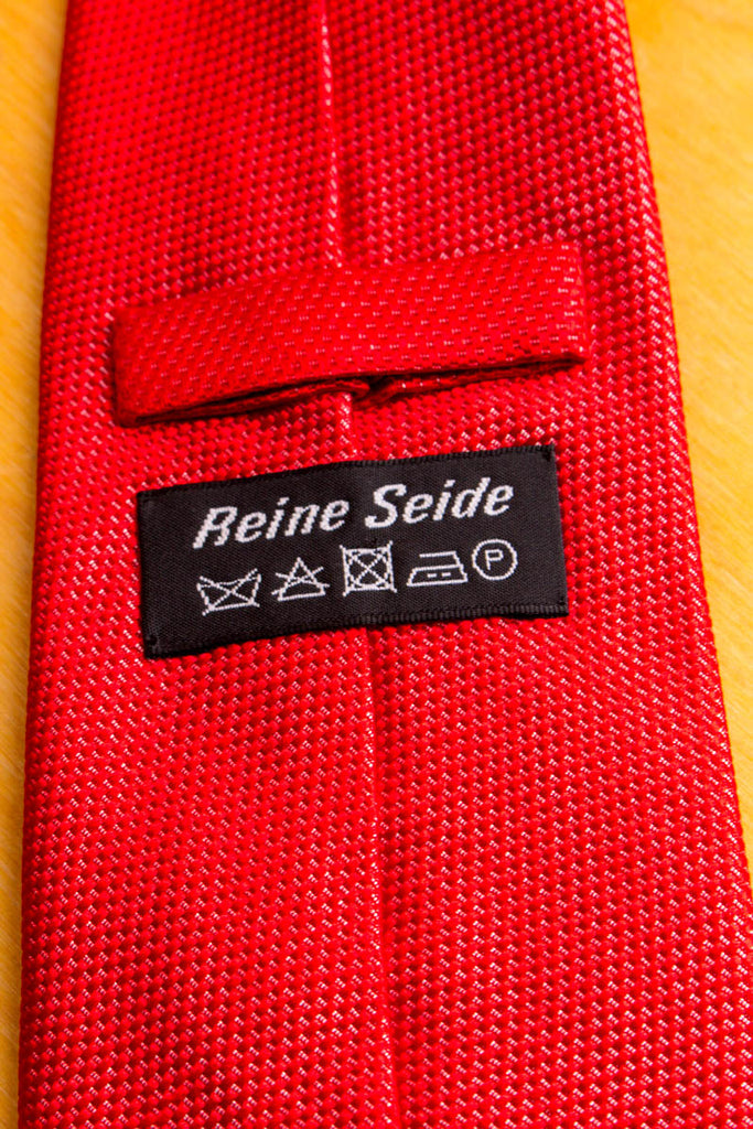 edle Seiden Krawatte rot 90er Accessoires Dandy Krawatte Rockabilly rot vintageberlin.de