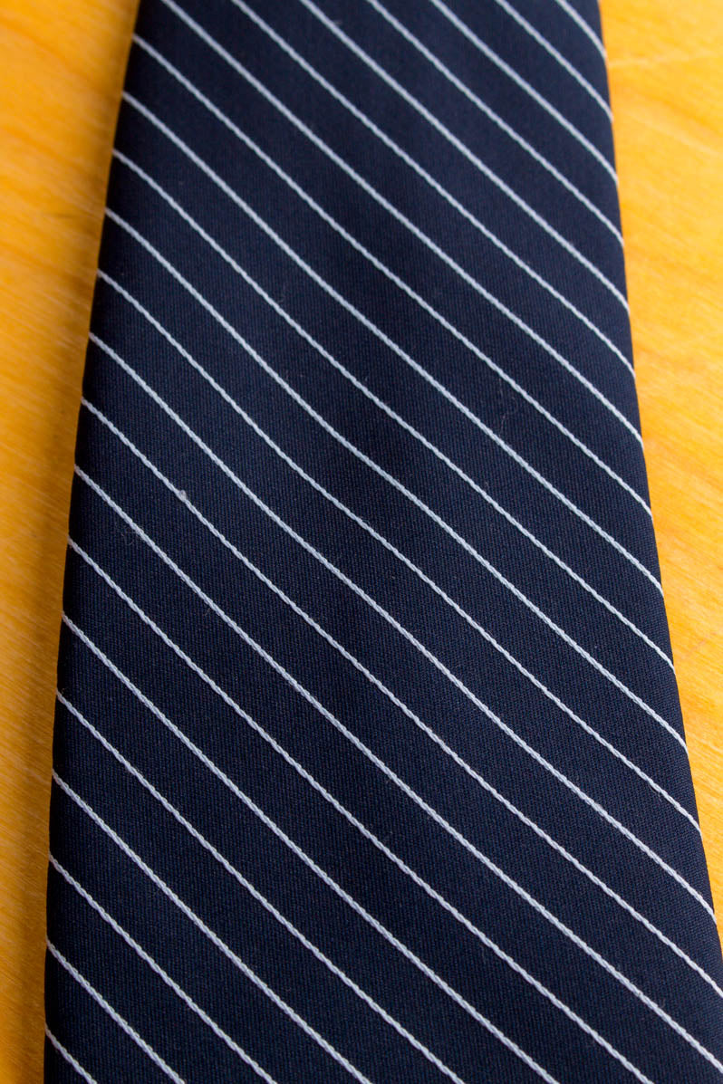 Vintage Krawatte blau Streifen