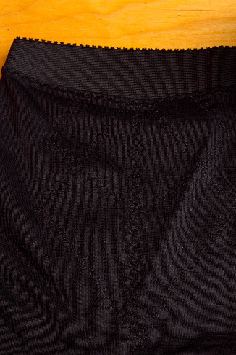 Vintage Miederhose schwarz