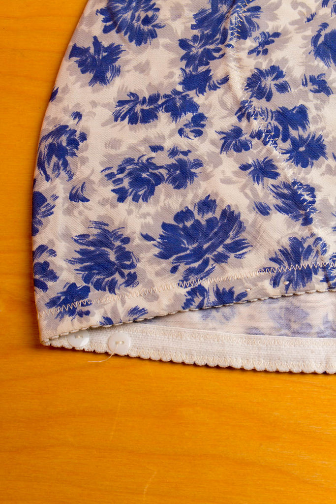 Sexy Miederrock blau weiß 60er blau Frau M 40-42 Rockabilly S 36-38 Sekretärin Special weiß vintageberlin.de