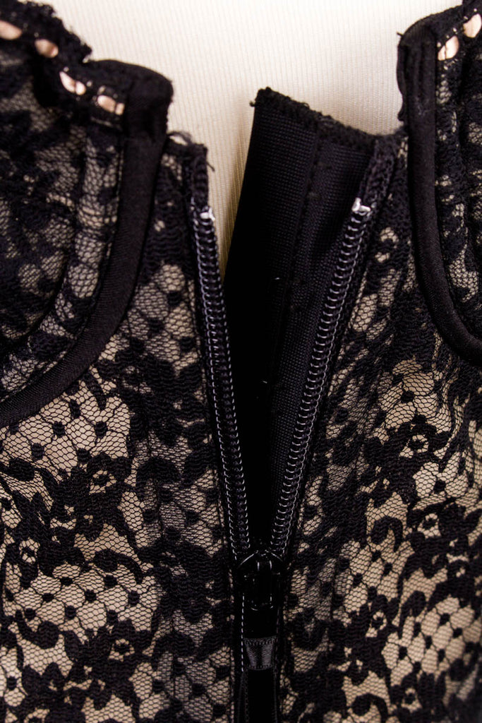 Sexy Korsage schwarz + Strapshalter 50er 60er Frau Gothic L 44-46 M 40-42 real-rockabilly Rockabilly S 36-38 schwarz Sekretärin Special vintageberlin.de