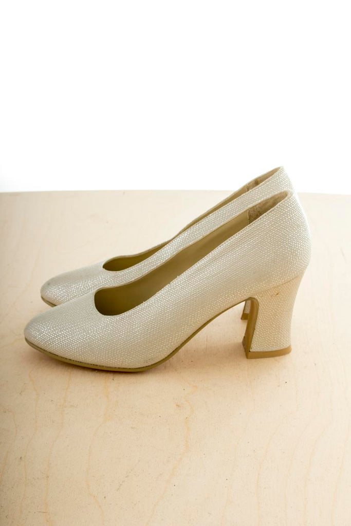 90er Jahre Pumps silber 37 90er Frau Hochzeit Rockabilly Sale Schuhe Sekretärin silber vintageberlin.de
