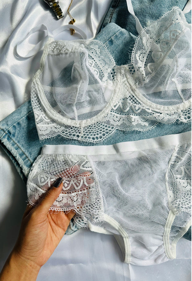 Vintage Lingerie Damen Spitze elegant