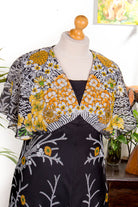 Hippie Maxikleid schwarz bunt