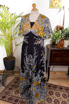 Hippie Maxikleid schwarz bunt