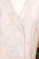 Pastell Bluse Blazer Viskose