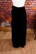 Vintage Samtrock schwarz 70er 80er Abendmode Boho Frau Gothic S 36-38 schwarz Special vintageberlin.de