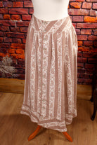 Vintage Winterrock beige Knopfleiste