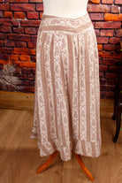 Vintage Winterrock beige Knopfleiste