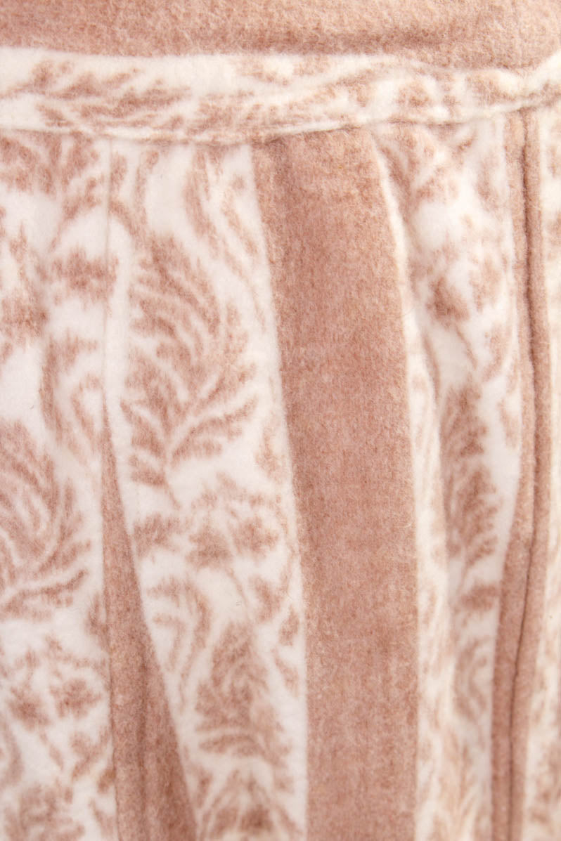 Vintage Winterrock beige Knopfleiste