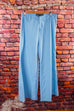 Vintage Palazzo Hose hellblau Default Title 90er blau Disco Frau M 40-42 Special vintageberlin.de