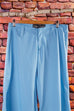 Vintage Palazzo Hose hellblau 90er blau Disco Frau M 40-42 Special vintageberlin.de