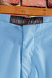 Vintage Palazzo Hose hellblau 90er blau Disco Frau M 40-42 Special vintageberlin.de