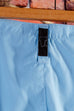 Vintage Palazzo Hose hellblau 90er blau Disco Frau M 40-42 Special vintageberlin.de