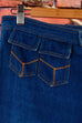 70er Jahre Jeans Schlaghose blau