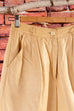 Vintage Leder Shorts beige