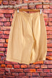 Vintage Leder Shorts beige
