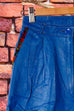 Vintage Ledershorts blau