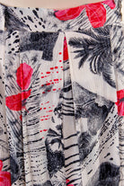 80er Faltenrock Hawaiimuster