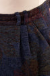 Winterrock blau Blumen 80er 90er blau bunt Frau L 44-46 M 40-42 Rockabilly Sekretärin Special vintageberlin.de