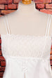 Sexy Negligee weiß Satin Disco Frau L 44-46 Rockabilly weiß vintageberlin.de
