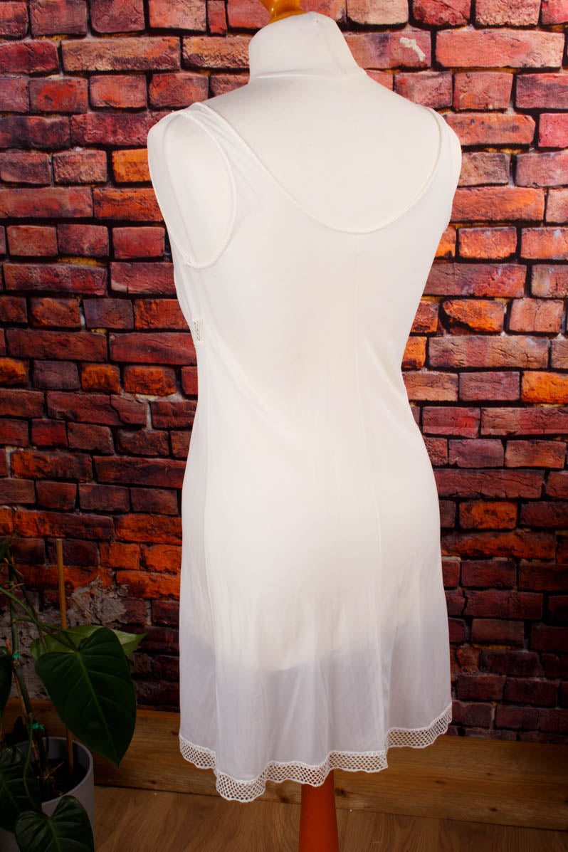 Vintage Unterkleid weiß Lochspitze