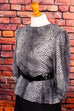 80er Powerdress schwarz-weiß 80er Abendmode Disco Frau M 40-42 real-80er Rockabilly schwarz Special vintageberlin.de