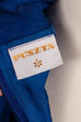 70s Boho Hippiekleid blau