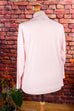 80er Langarmshirt rosa bestickt