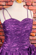 80s Disco Partykleid lila metallic