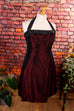 Cocktailkleid weinrot Taft Default Title 90er Abendmode Boho Frau Gothic rot Special XL 48-50 vintageberlin.de