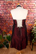 Cocktailkleid weinrot Taft 90er Abendmode Boho Frau Gothic rot Special XL 48-50 vintageberlin.de