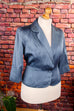 40er Jahre Blazer silber Satin