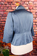 40er Jahre Blazer silber Satin
