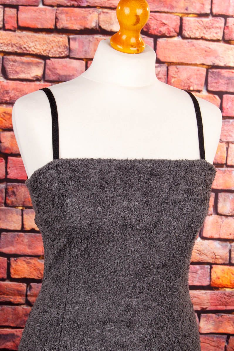 D&G Stretchkleid grau Frottee
