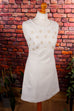60s Braut Minikleid weiß gold