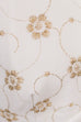 60s Braut Minikleid weiß gold