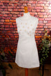 60s Braut Minikleid weiß gold