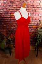 70s Disco Kleid rot