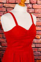 70s Disco Kleid rot