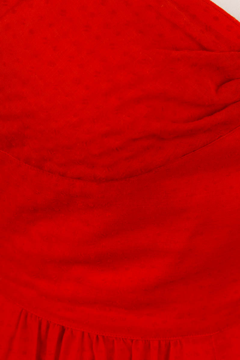 70s Disco Kleid rot