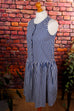 Vintage Sommerkleid Streifen 20er 80er blau Boho Charleston Flapper&Charleston Frau S 36-38 Special vintageberlin.de