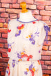 Hippie Minikleid Chiffon 70er 80er Boho bunt Disco Frau Hippie lila S 36-38 Special vintageberlin.de