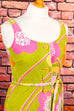 60s Frottee Kleid neon