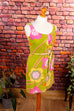60s Frottee Kleid neon